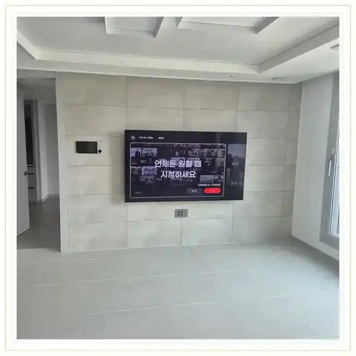 벽걸이TV 설치 참고 이미지 16-9 두 번째 사진