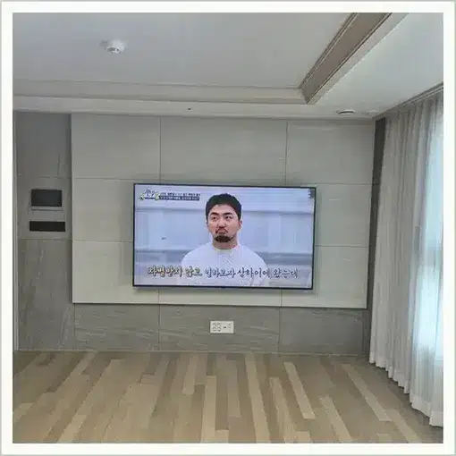 벽걸이TV 설치 참고 이미지 16-100 두 번째 사진
